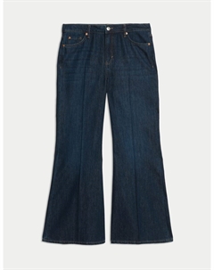 Расклешенные джинсы средней посадки, индиго Marks & spencer