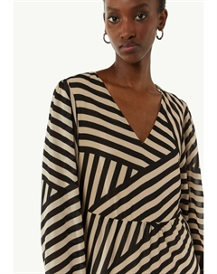 Дневное платье GESTREIFTES , черный Comma,