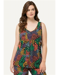 Верх пижамы COLORFUL FLORAL SLEEVELESS SLEEP, темно-синий Ulla popken