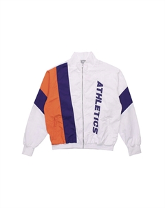 Куртка унисекс молочно-бело-оранжевый цвет блокировка Li-ning