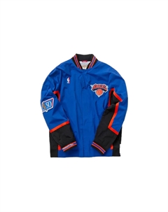 Бейсбольная куртка унисекс синий Mitchell ness