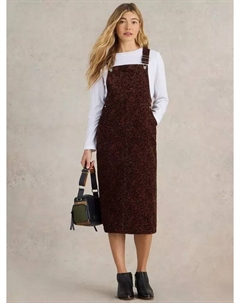 Платье Emmie Abstract Organic Cotton Blend Corduroy Pinafore, разноцветный White stuff