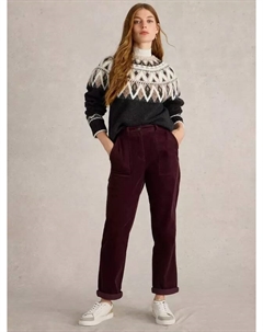 Брюки Twister Organic Cotton Blend Corduroy, цвет mid/plum White stuff