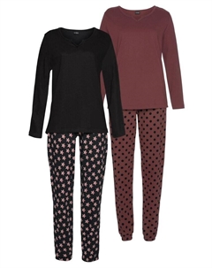 Пижама, цвет bordeaux, schwarz Vivance dreams