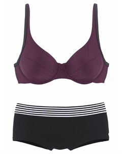 Комплект бикини sOliver, цвет schwarz-bordeaux S.oliver