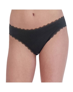 Бесшовные трусики бикини для юниоров 75-028, черный So