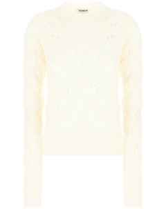 Свитер с косичной вязкой, белый Dondup