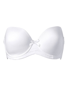 Бюстгальтер без бретелек на косточках из переработанного полиамида, белый Bpc selection