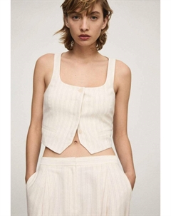 Жилет GERANIO, кремовый Mango