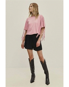 Хлопковая футболка, розовый Answear lab