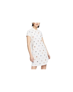 Платье Dri-Fit Shorts-Sleeved Dress Women's White/Gem Orange Nike