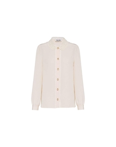 Рубашка женская бежевая Miu miu