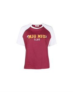 Футболка женская, красный Miu miu
