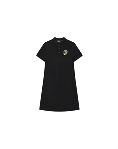 Платье с короткими рукавами женское, цвет черный как смоль Fila