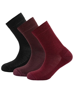 Многофункциональные носки Daily Merino Medium Sock 3-Pack, цвет Beetroot Mix Devold