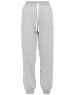 Спортивные брюки с нашивкой-логотипом, серый Miu miu