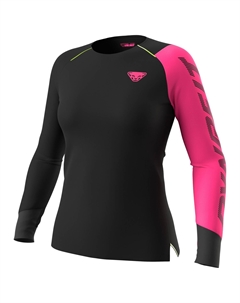 Беговая рубашка Women's DNA L/S, цвет Pink Glo/0910 Dynafit