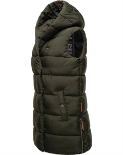 Стеганый жилет "Madilynaa", стильный женский жилет без рукавов с капюшоном, зеленый Navahoo