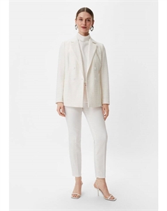 Тканевые брюки, белый Comma,