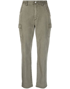 Зауженные брюки карго Drew, зеленый Paige