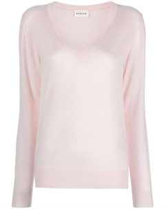 Топ тонкой вязки с V-образным вырезом, розовый Parosh