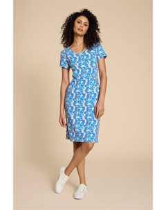 Платье Ecovero из джерси, синий White stuff