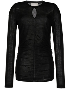 Джемпер Top Posy с вырезом, черный Isabel marant