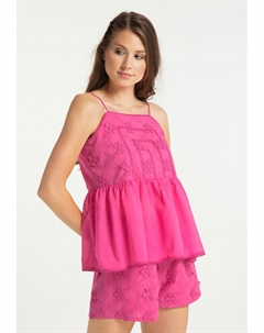 Топ на тонких бретельках Top, розовый Izia