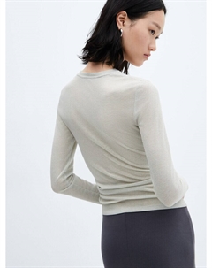 Лонгслив SECONDBI, светло-серый Mango