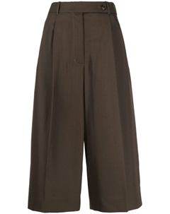 Укороченные брюки со складками, зеленый 3.1 phillip lim