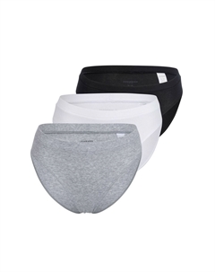 Набор трусов Rio, 3 шт. Pure Rib, цвет Schwarz Grau Schiesser