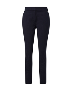Брюки из ткани, облегающего кроя, длиной до щиколотки, женские, синий Comma,