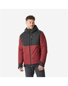 Мужской походный дождевик, цвет rauchschwarz/terrakotta braun Quechua