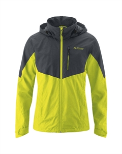 Мужской походный дождевик, цвет elektrischgrün Maier sports