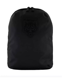 Элегантный черный нейлоновый рюкзак со звездами Plein sport