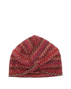 Тюрбан с зигзагообразным узором, красный Missoni kids