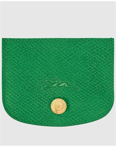 Женская кожаная визитница Épure с клапаном, зеленый Longchamp