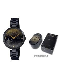 Часы SHEEN Series Gold Swarovski Crystal Watch Box Analog, мультиколор Casio