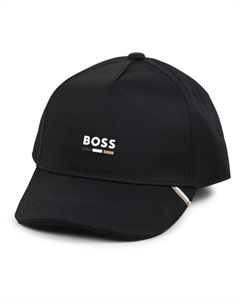 Kidswear твиловая кепка с логотипом, черный Boss