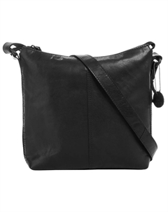 Сумка через плечо, натуральная кожа, черный Spikes & sparrow