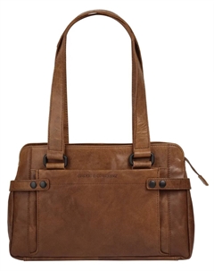 Сумочка, натуральная кожа, цвет Cognac Spikes & sparrow