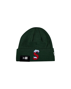 Шапка-бини с логотипом x New Era S, цвет Зеленый Supreme