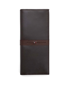 Портмоне Men's Leather Secretary, коричневый Tommy hilfiger