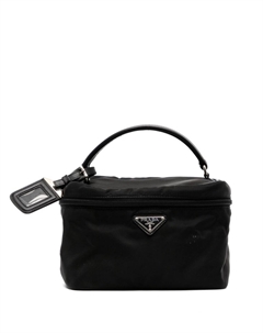 Несессер с логотипом, черный Prada