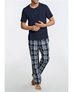 Пижамные брюки, темно-синий Schiesser