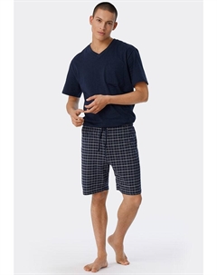 Пижама, темно-синий Schiesser