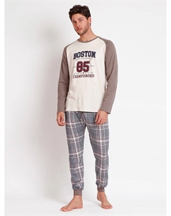 Пижама, цвет creme/hellbraun/schwarz Admas