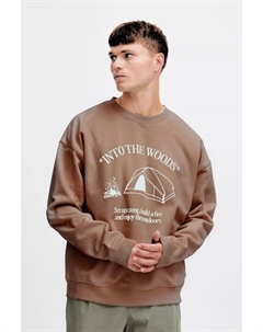 Толстовка, коричневый Solid