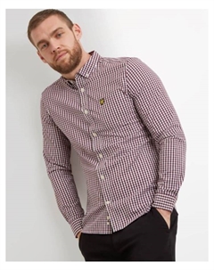 Рубашка, цвет granat Lyle & scott