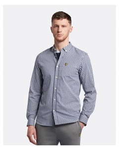 Рубашка, цвет weiß/marineblau Lyle & scott